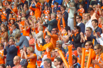 Oranje supporters orange hockey