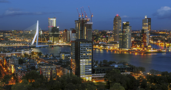 Rotterdam at night