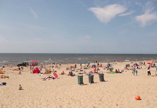 quiet beach sunshine