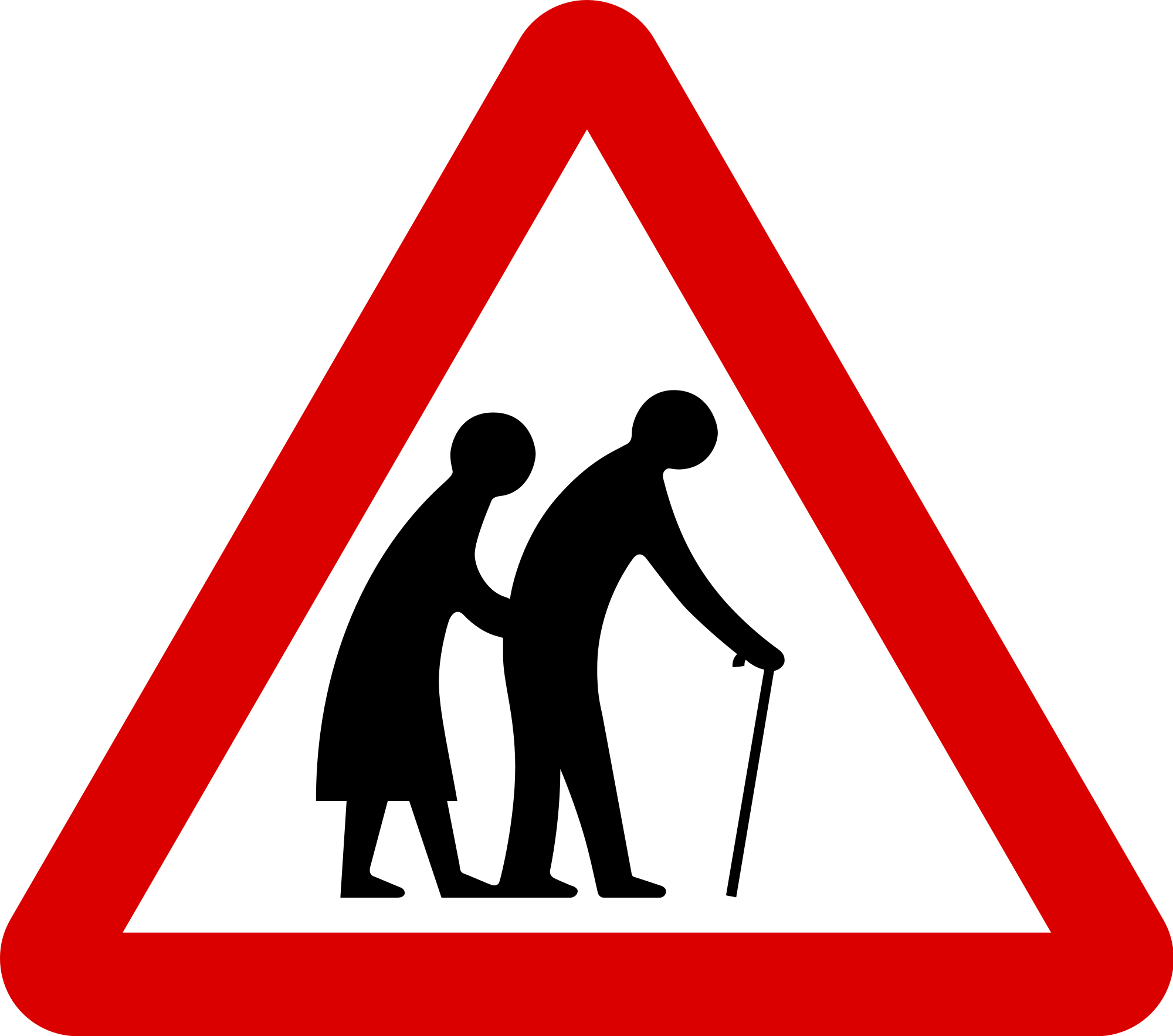 warning old people, pensioners
