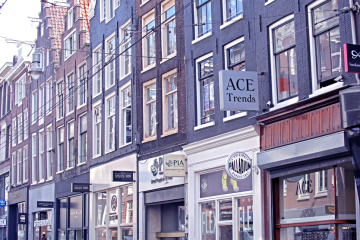 Typical architecture in Amsterdam, Netherlands