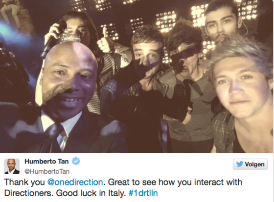 Humberto Tan selfie One Direction