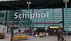 Main Entrance in Schiphol Airport- Amsterdam