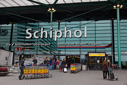 Main Entrance in Schiphol Airport- Amsterdam