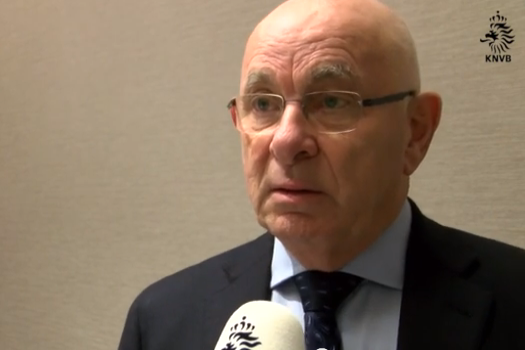 Van Praag speaks to KNVB television. Screenshot KNVB Michael van Praag, vice-chairman of Uefa