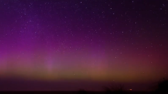 northern lights over Terschelling