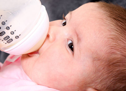 Baby bottle feeding