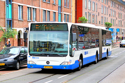A bus in Amsterdam.