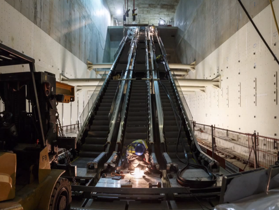 escalator noord zuid line