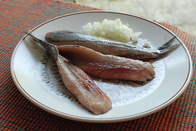 herring and onion