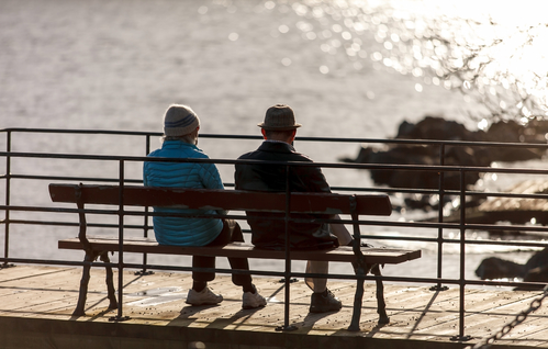 Pensioners on a bench