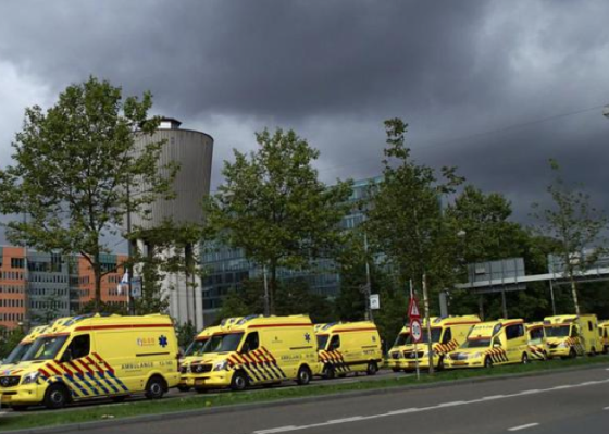 ambulances outside the VUmc