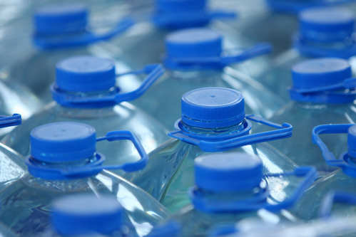 stack bottled water