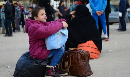 Akcakale - border gate refugees