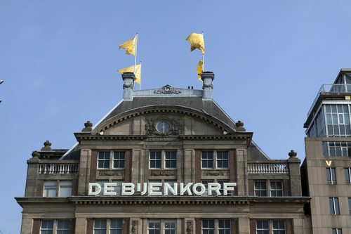 Bijenkorf department store in Amsterdam
