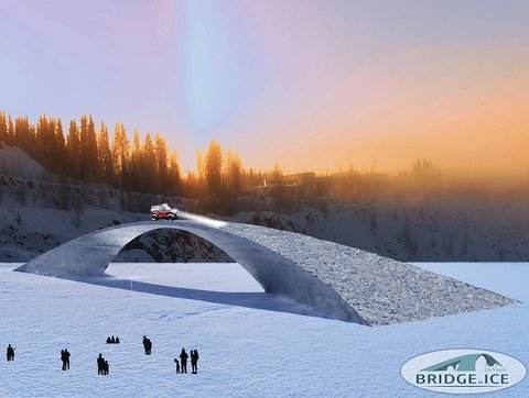 Ice bridge, finland TUE