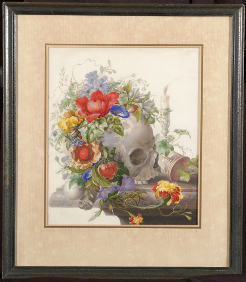 Memento Mori by Herman Henstenburg, one of the 24 paintings stolen from the Westfries Museum and said to be held by an Ukrainian militia.