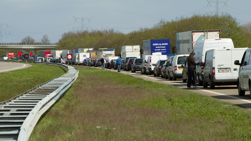 Traffic jam in Holland