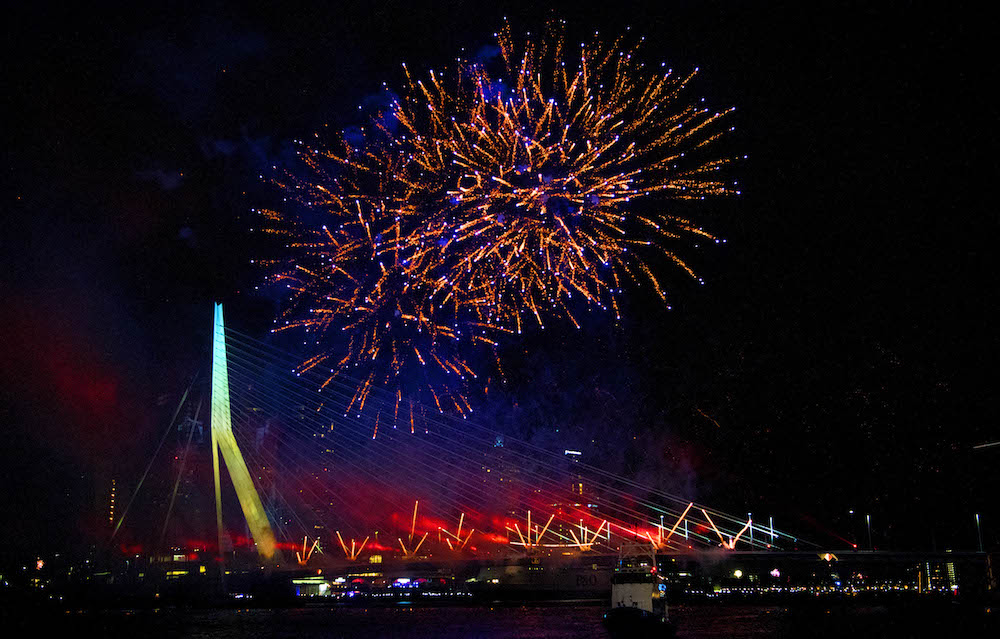 Fireworks in Rotterdam