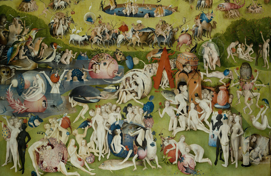 Detail from Hieronymus Bosch: Garden of Earthly Delights
