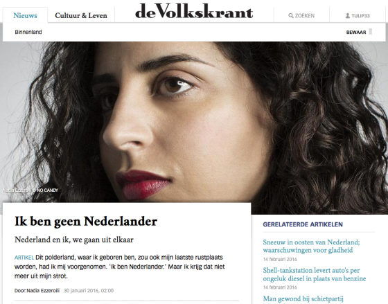 Screen shot: Volkskrant