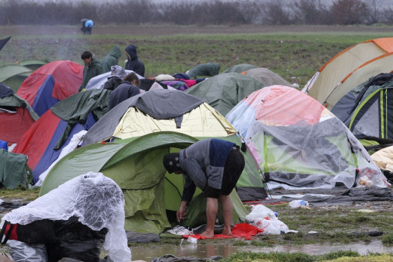 The makeshift refugee camp in Idomeni. Photo: Ayhan Mehmet / Anadolu Agency / HH