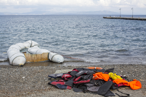 Life Jackets discarded on a beach on Kos. Photo: Depositphotos.com