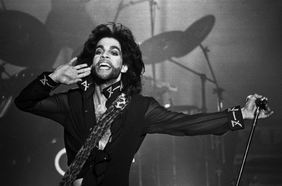 Prince performing in Heerenveen in 1990. Photo Robert Vos