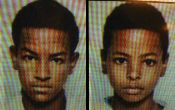 Police photograph of missing brothers Henok and Mahteme Hagos