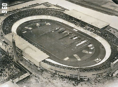 The stadium during the 1928 Olympics. Photo: Rijksmonumenten