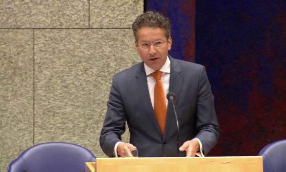 Finance minister Jeroen Dijsselbloem on the annual spending review. Photo: Finance ministry still