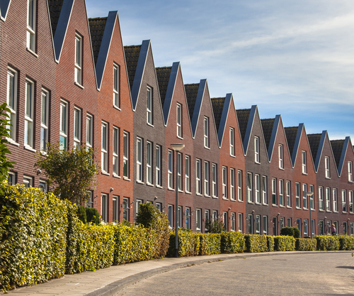 Modern terraced houses in the Netherlands. Photo: Depositphotos.com