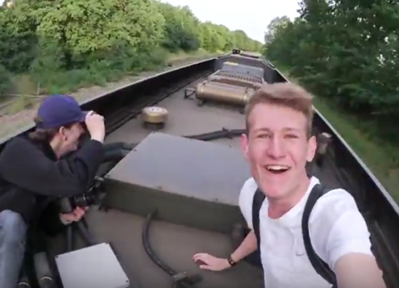 boys on train