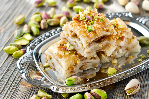 Deposit photos: Turkish dessert of baklava