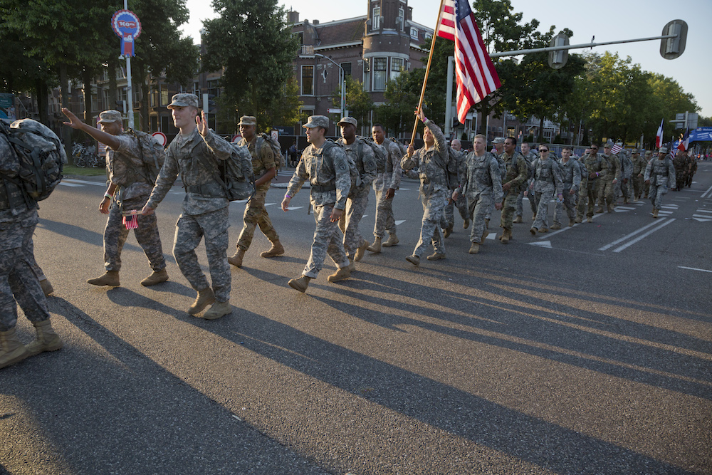 The march started at dawn. Photo: Henk Braam/Hollandse Hoogte