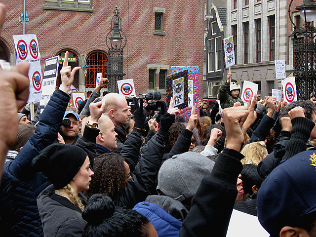 A Zwarte Piet protest. Photo: Constablequackers Commons