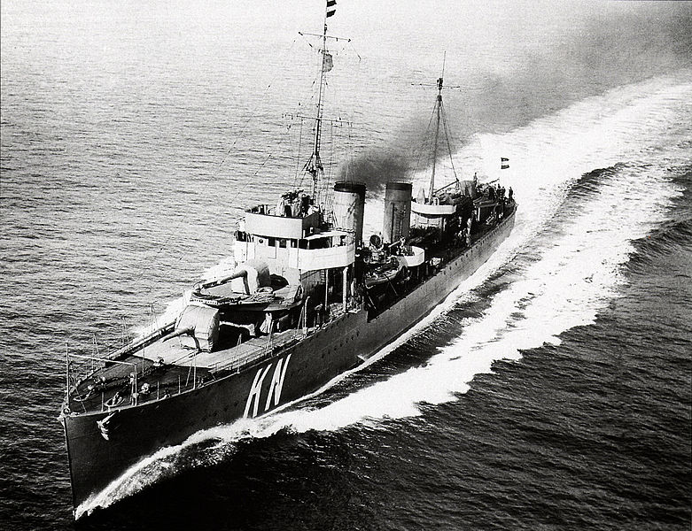 The HNLMS Kortenaer in the 1930s