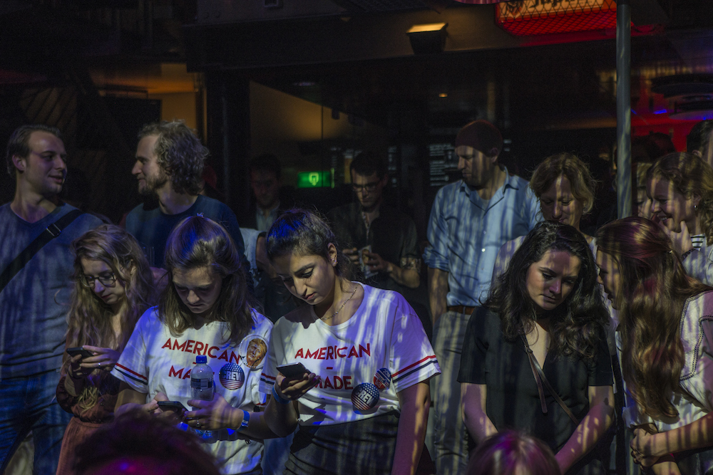 Following the results at the Melkweg in Amsterdam. Photo: Ingrid de Groot / HH