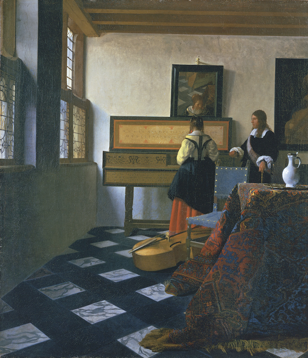 The Music Lesson by Vermeer. Royal Collection Trust/© Her Majesty Queen Elizabeth II 2016