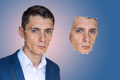 Biometric verification man face recognition