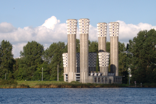 The Velser tunnel ventilation shafts. Photo: By Jahoe via Wikimedia Commons