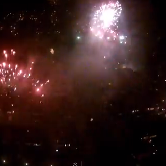Video: New Year fireworks in Enschede, filmed by drone