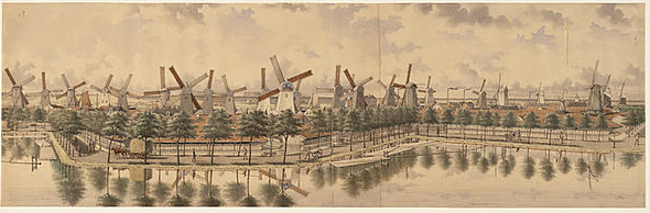 wind mills in Amsterdam