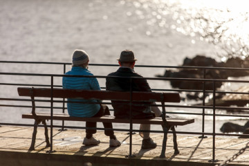 Pensioners on a bench