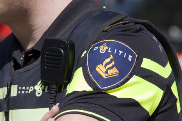 Police badge and radio.