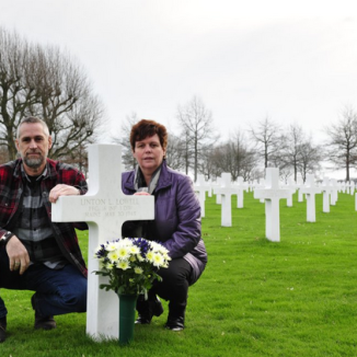 A Maine soldier who died in World War II is cared for, an ocean away