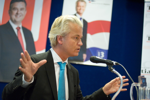 Geert Wilders during the 2012 election campaign. Photo: Depositphotos.com