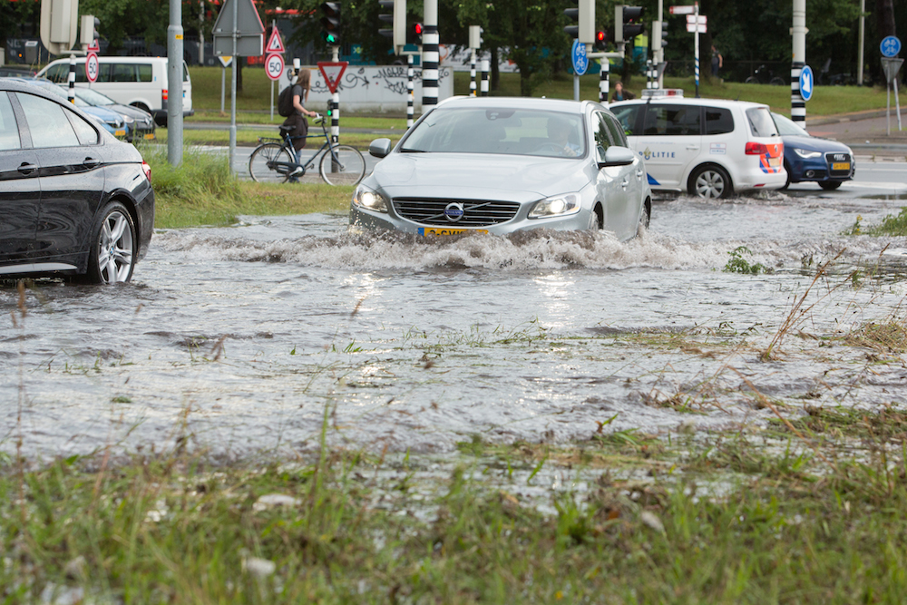 Flash flooding near Laren. Photo: Caspar Huurdeman Fotografie / HH