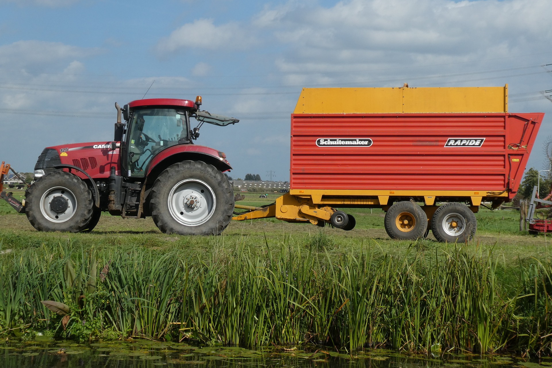 tractor in field