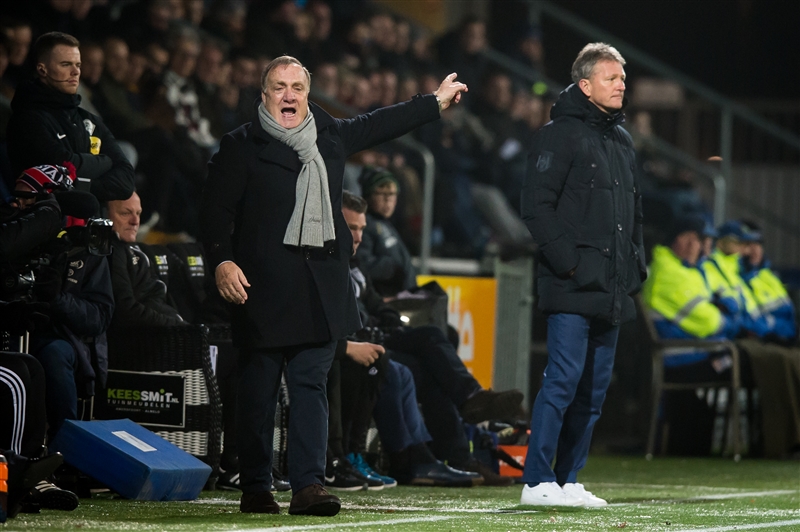 Dick Advocaat shouts from the touchline during Feyenoord's 3-2 win at Heracles
